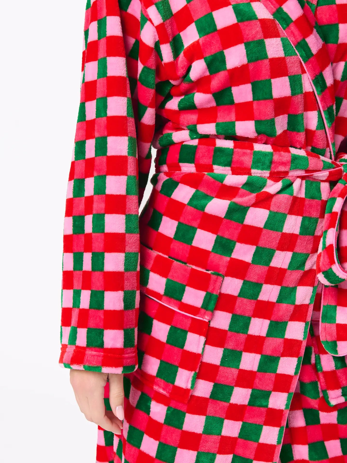Sleepy Rose Checkered Robe