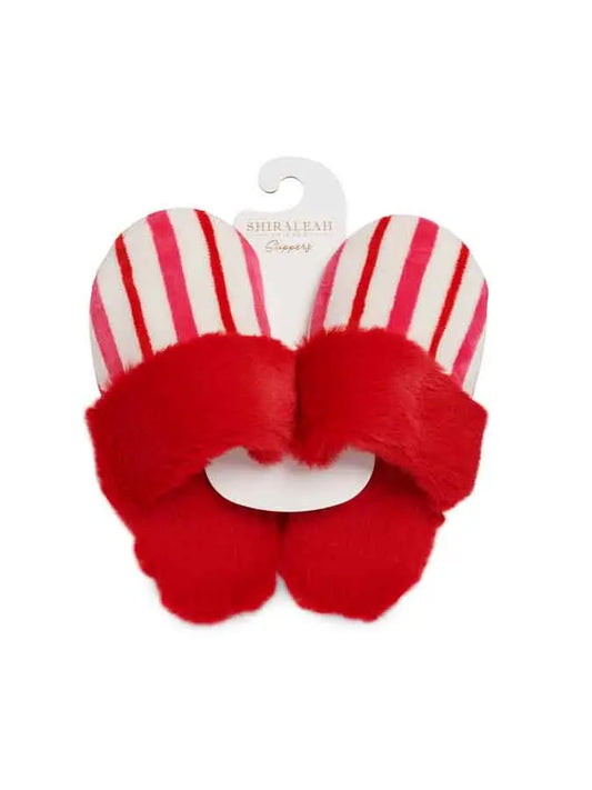 Candy Stripe Slippers