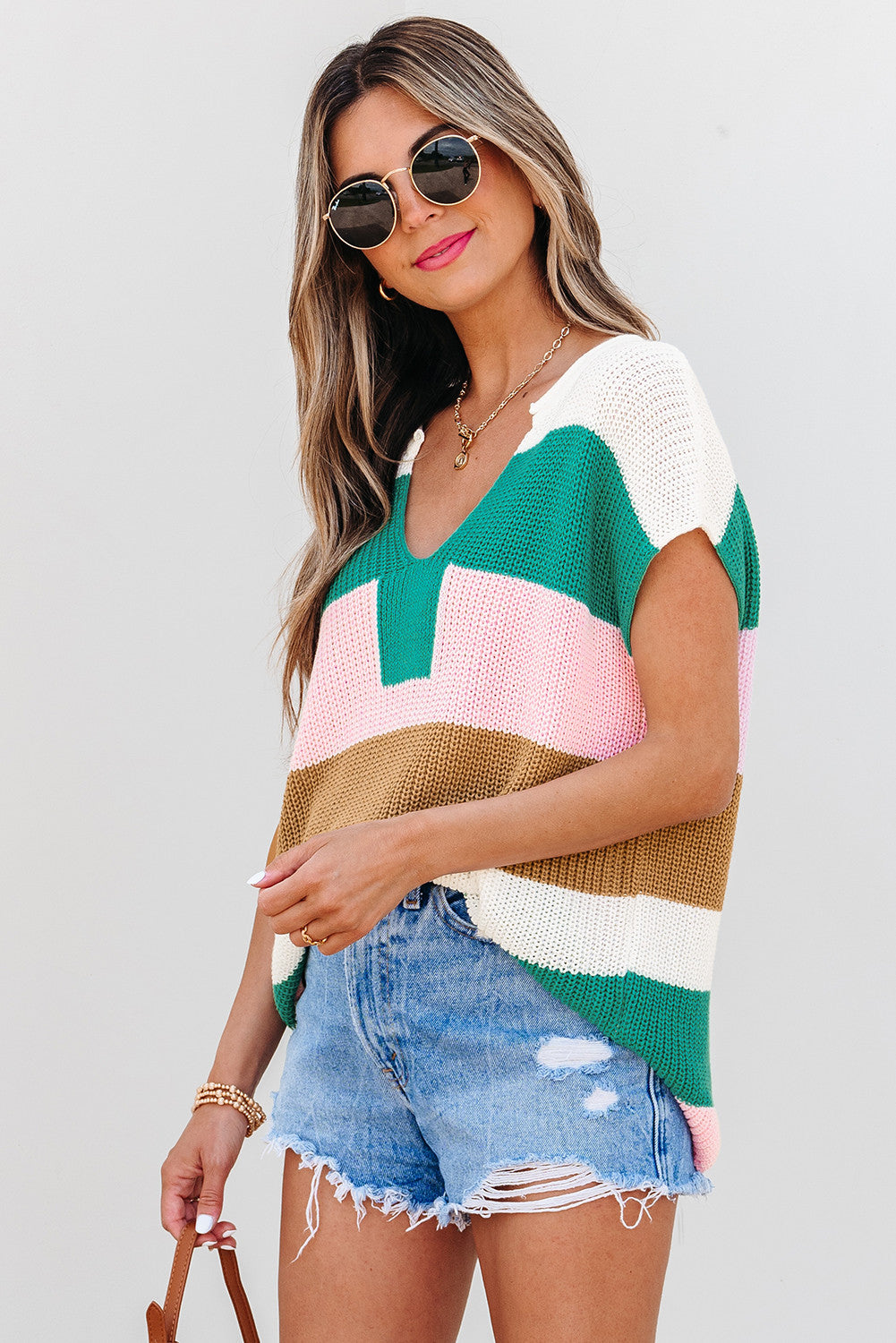 The Color Pop Knit Tee