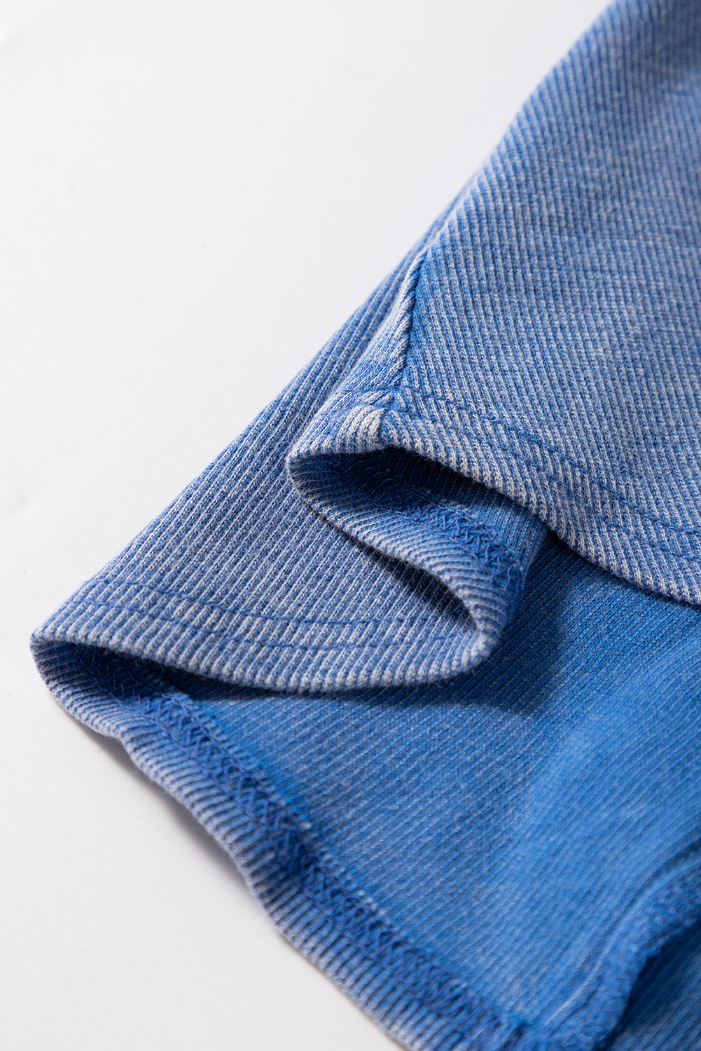 Mineral Wash Sky Blue Ribbed Tank Top