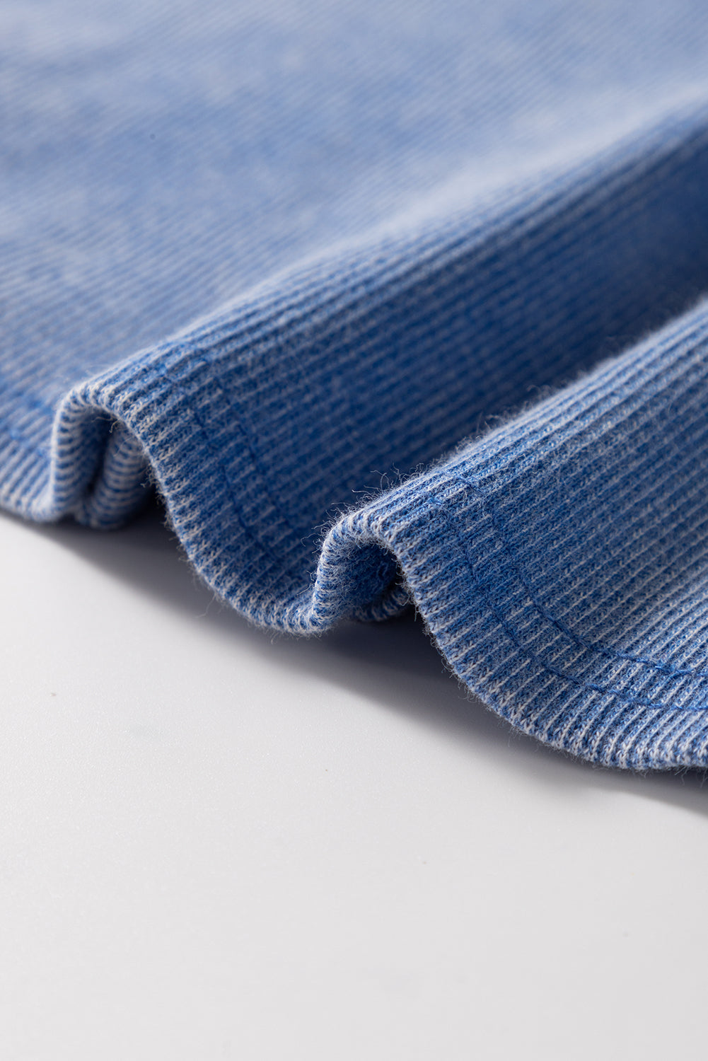 Mineral Wash Sky Blue Ribbed Tank Top